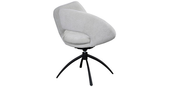 STUHL - Beige/Schwarz, Design, Textil/Metall (69/87,5/66,5cm) - Belluti