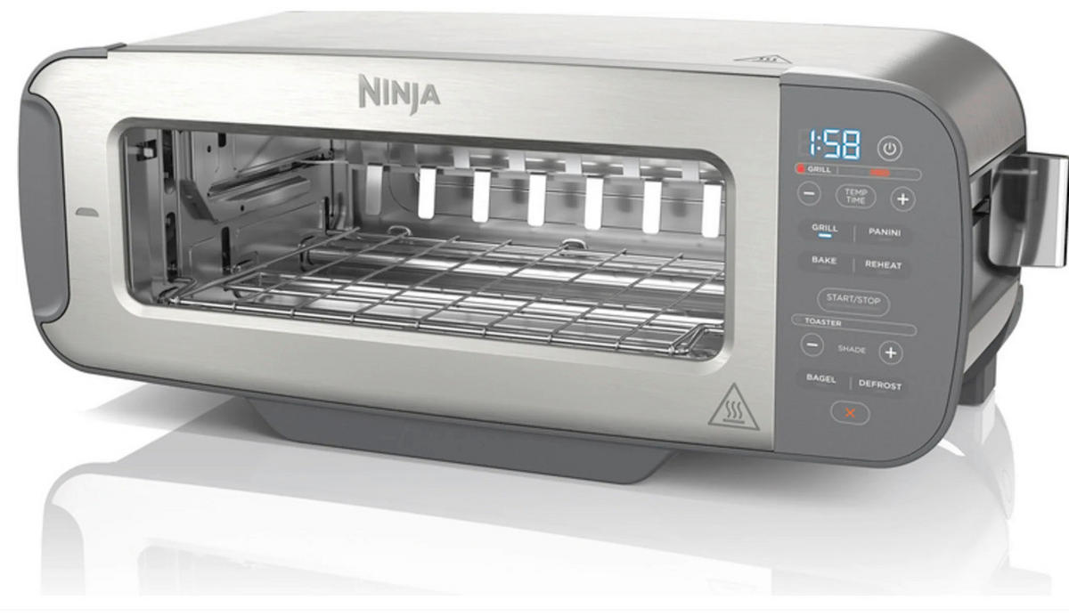 TOASTER NINJA  - Grau Hochglanz/Hellgrau, Basics, Metall (42/15/22cm)
