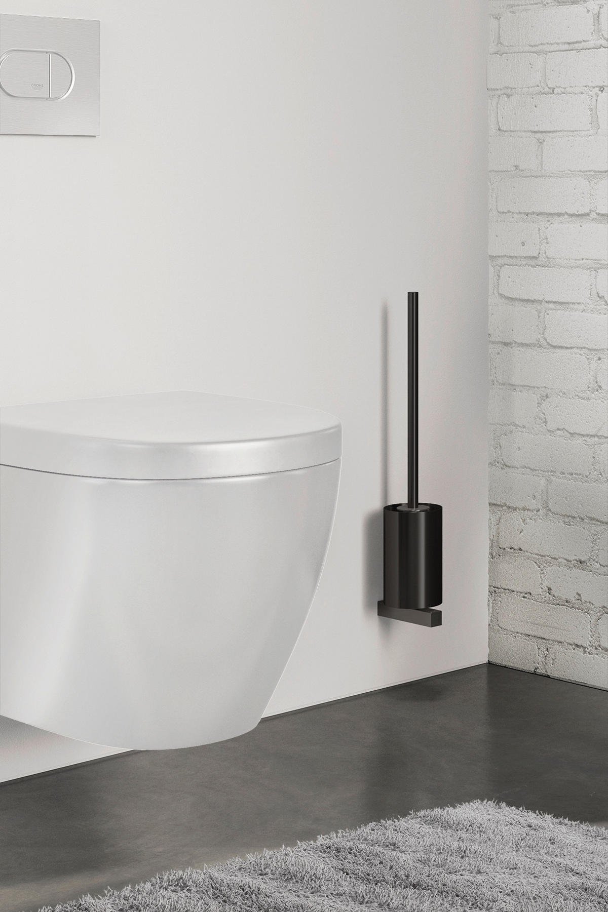 WC-BÜRSTE - Basics, Metall (8,9/50,1/12,2cm) - Zack