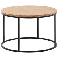 COUCHTISCH in Holzwerkstoff 70/70/45 cm  - Schwarz/Braun, MODERN, Holzwerkstoff/Metall (70/70/45cm) - MID.YOU