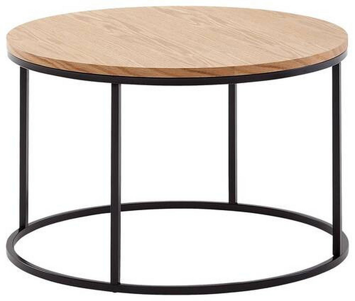 COUCHTISCH in Holzwerkstoff 70/70/45 cm  - Schwarz/Braun, MODERN, Holzwerkstoff/Metall (70/70/45cm) - MID.YOU