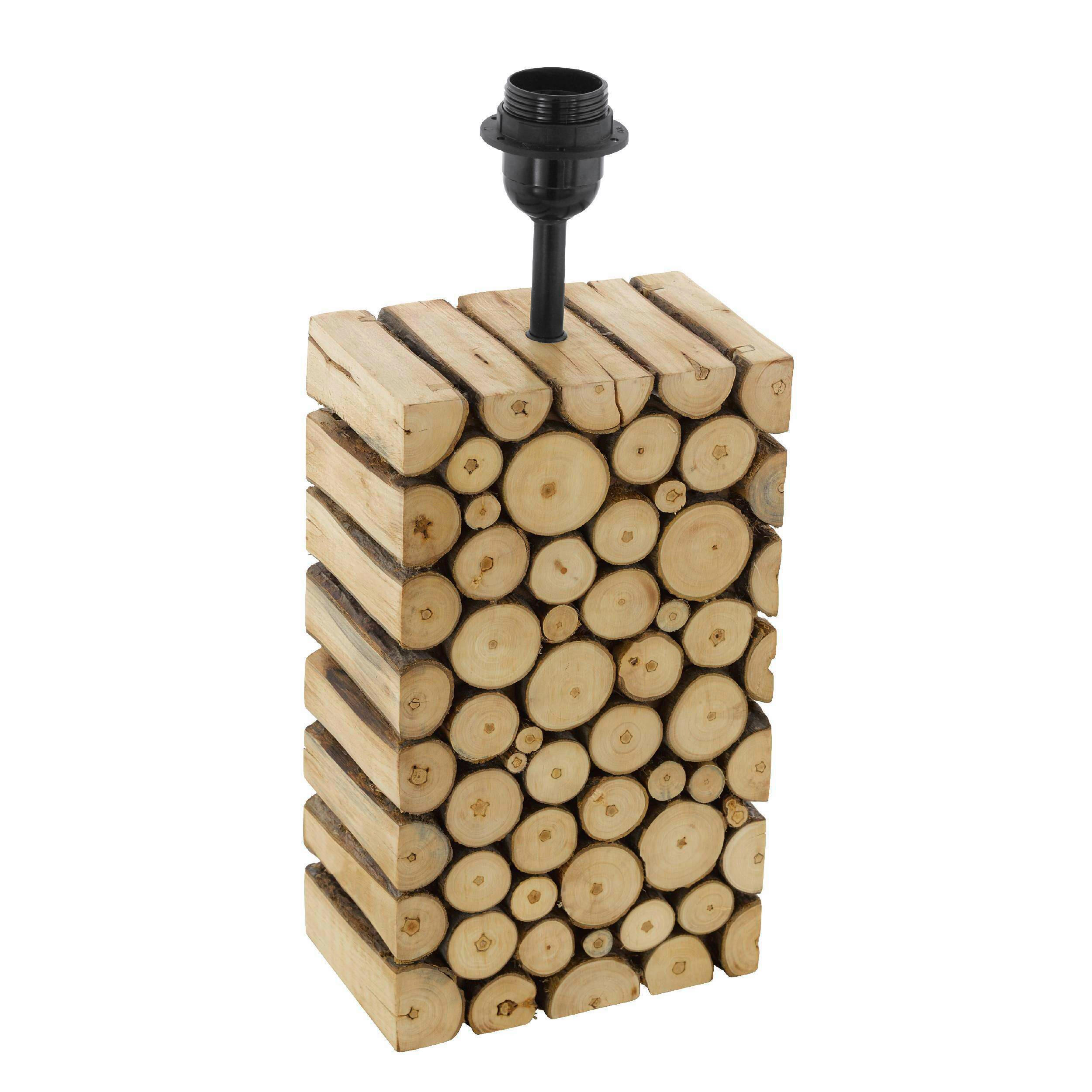 LEUCHTENFUß 12/10/38,5 cm   - Braun, Natur, Holz (12/10/38,5cm) - Eglo