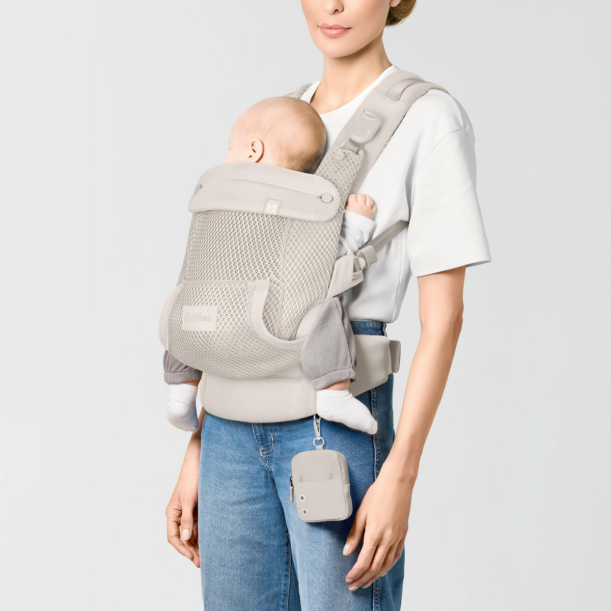 BABYTRAGE Laya  - Greige, Basics, Textil (50/60cm) - Cybex
