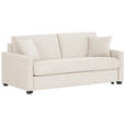 SCHLAFSOFA Webstoff Creme  - Creme/Schwarz, Design, Kunststoff/Textil (186/83/100cm) - Xora