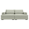 BIGSOFA in Chenille Greige  - Greige/Schwarz, Design, Textil (223/80/158cm) - Lomoco