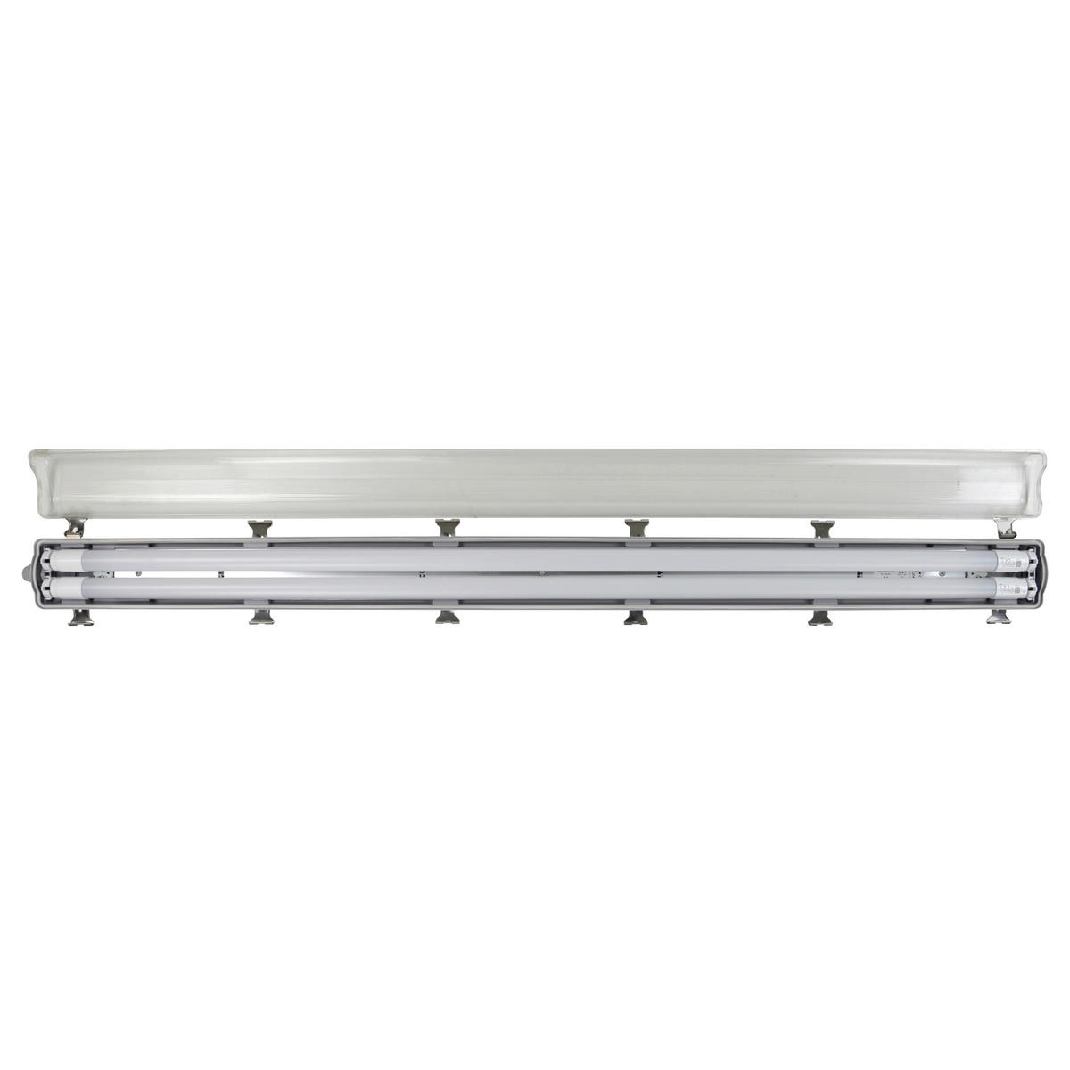 LED-DECKENLEUCHTE 126,8/8,8/5,2 cm   - Grau, Basics, Kunststoff (126,8/8,8/5,2cm)