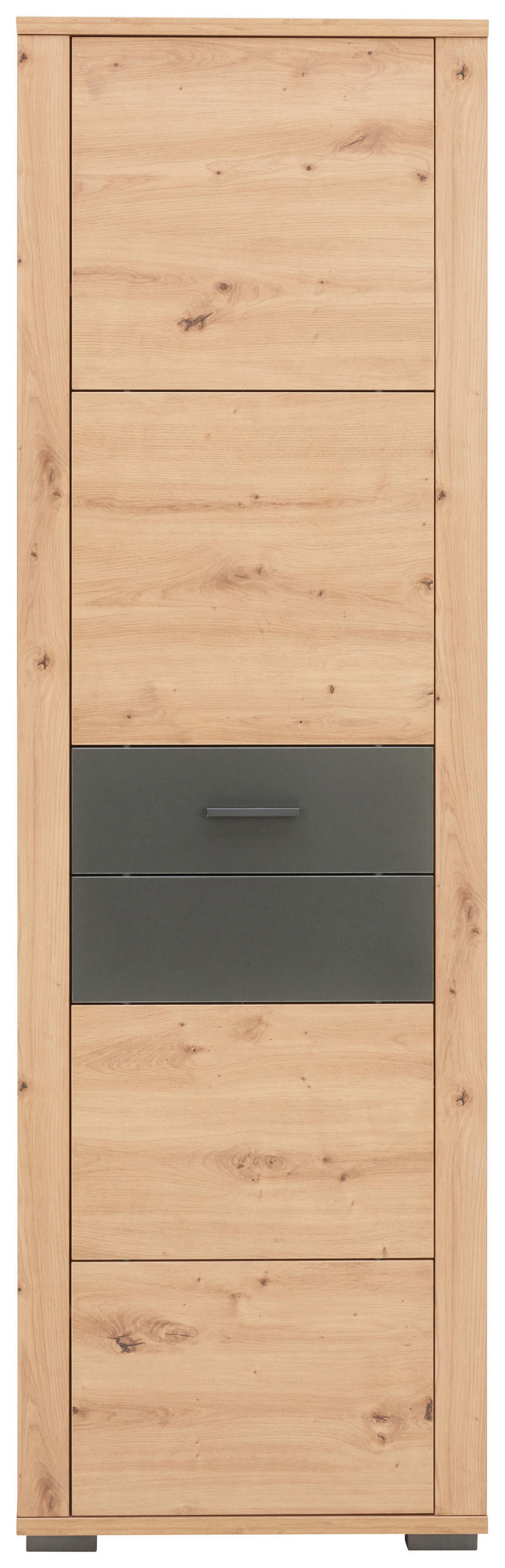 GARDEROBE  in 230/195/45 cm  - Anthrazit/Eiche Artisan, KONVENTIONELL, Glas/Holzwerkstoff (230/195/45cm) - Xora