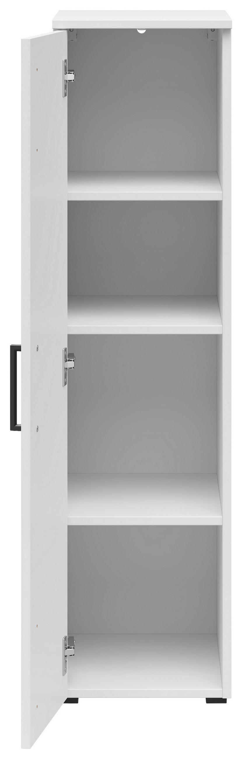 ORMAR VIŠENAMJENSKI bijela  - bijela/crna, Moderno, drvni materijal/plastika (30/115/40cm)