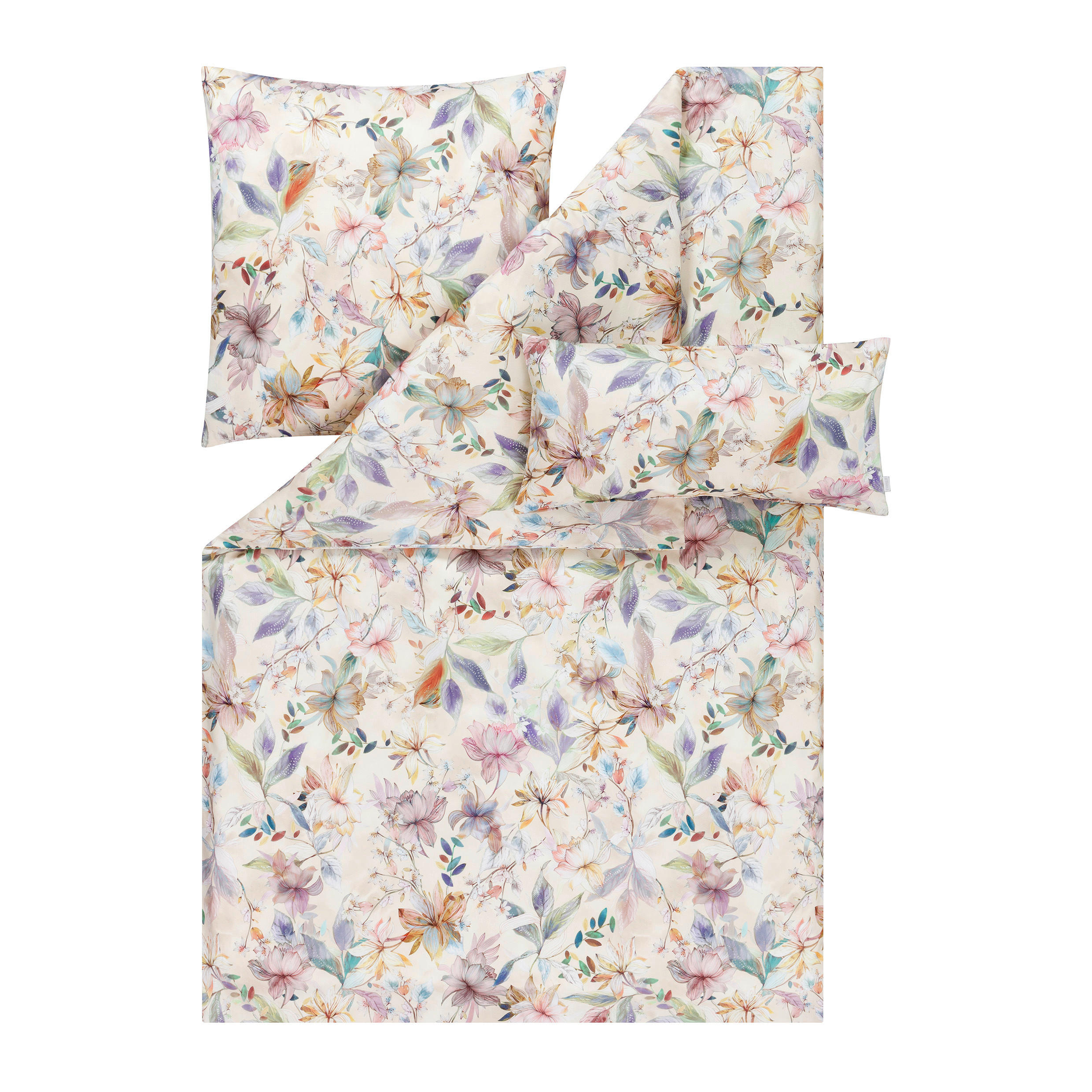 BETTWÄSCHE Atelier Makosatin 155/220 cm  - Multicolor, Design, Textil (155/220cm) - Estella