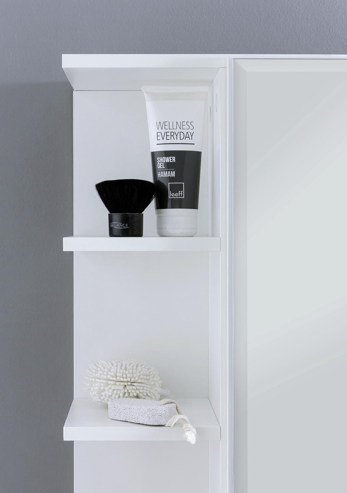 SPIEGELSCHRANK 80/64,5/20 cm  - Weiss, Konventionell, Glas/Holzwerkstoff (80/64,5/20cm) - MID.YOU