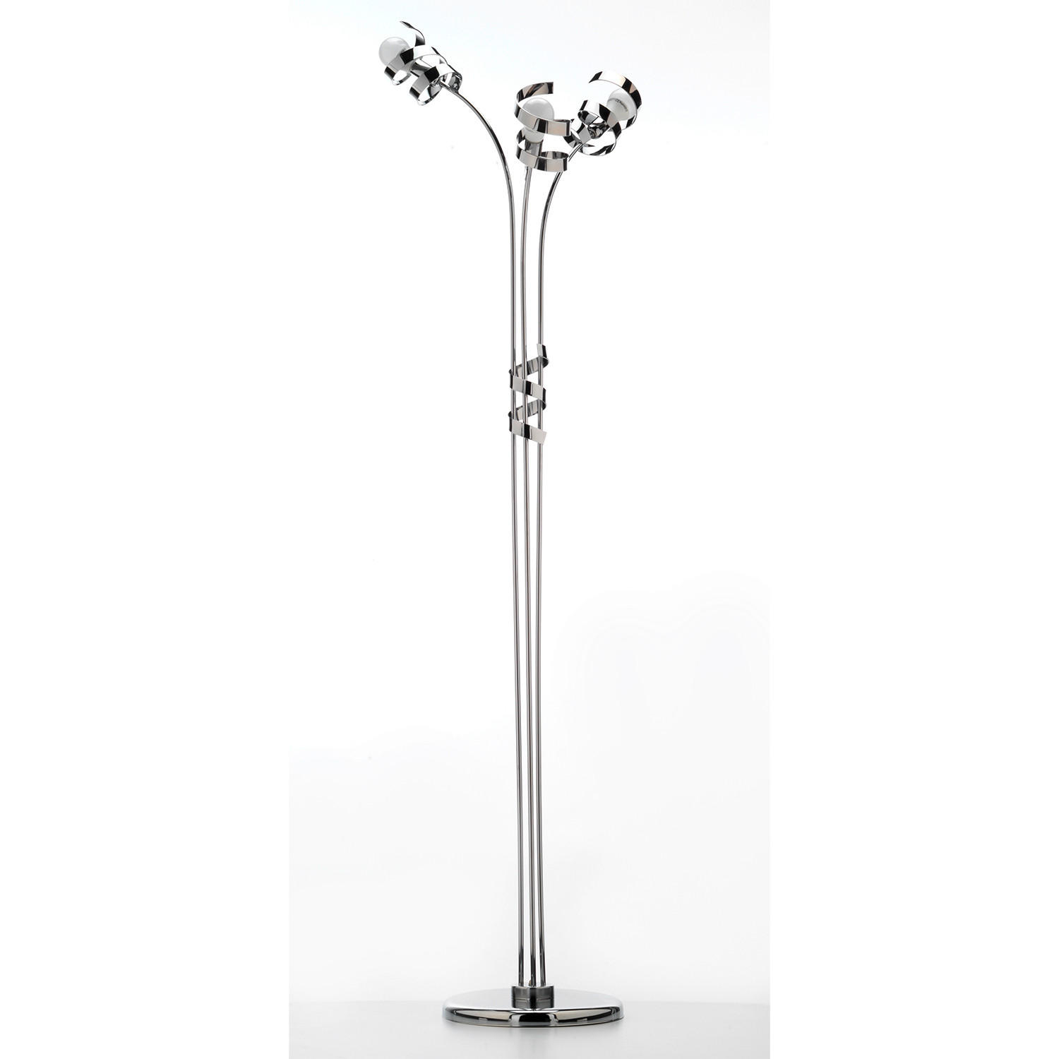 STOJACÍ LAMPA, 55/190 cm  - barvy chromu, Design, kov (55/190cm)