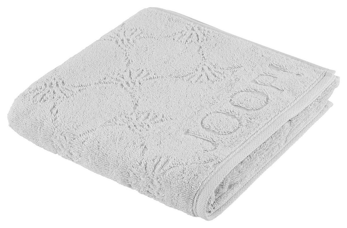 HANDTUCH Uni Cornflower Hellgrau, Platinfarben  - Platinfarben/Hellgrau, Design, Textil (50/100cm) - Joop!