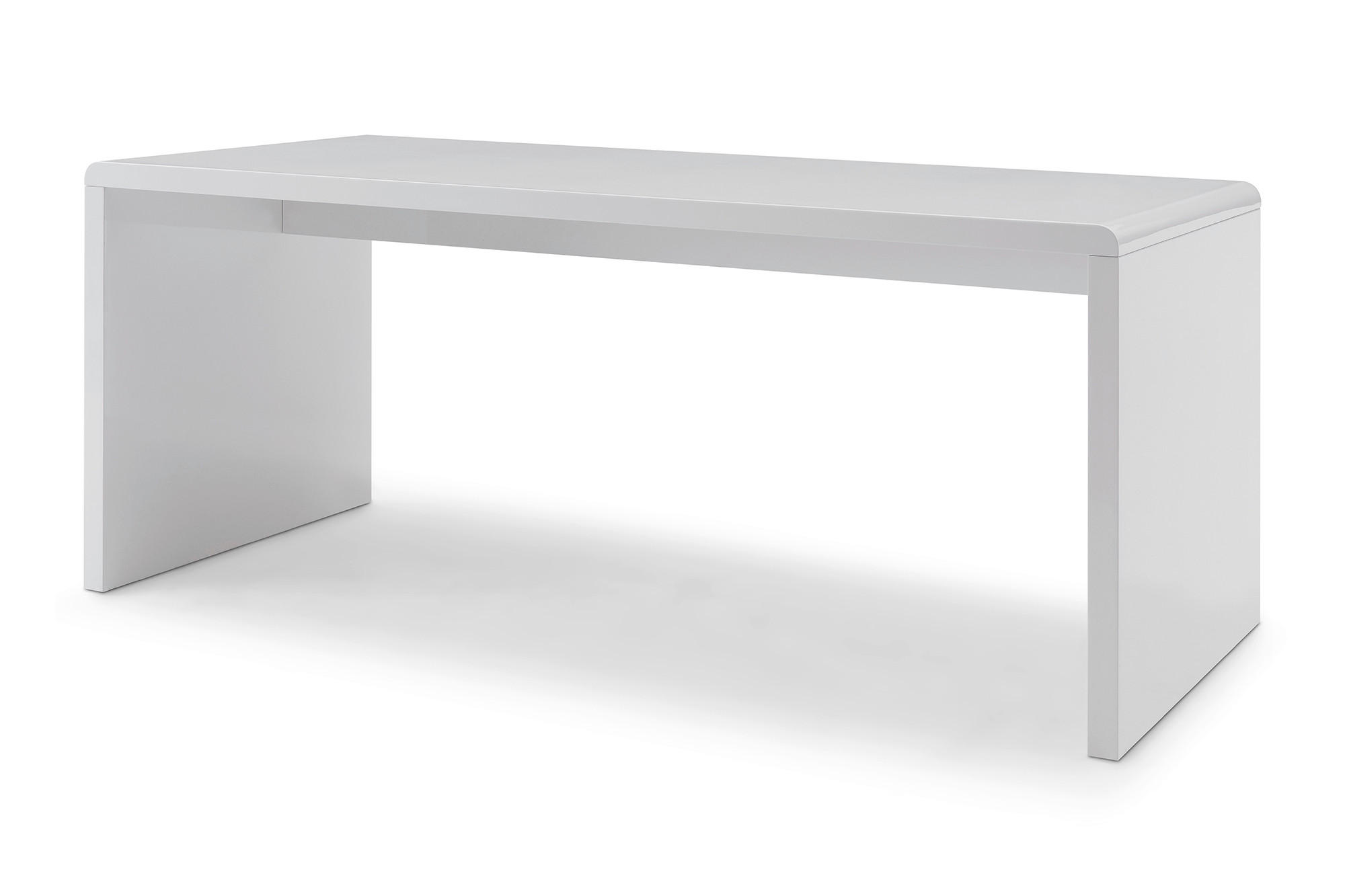 SCHREIBTISCH 180/80/75 cm  in Weiß Hochglanz  - Weiß Hochglanz, MODERN, Holzwerkstoff (180/80/75cm) - Livetastic