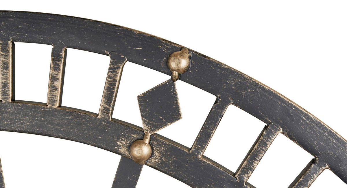 WANDUHR  Anthrazit, Goldfarben  - Anthrazit/Goldfarben, Design, Metall (70/70/6cm) - Landscape