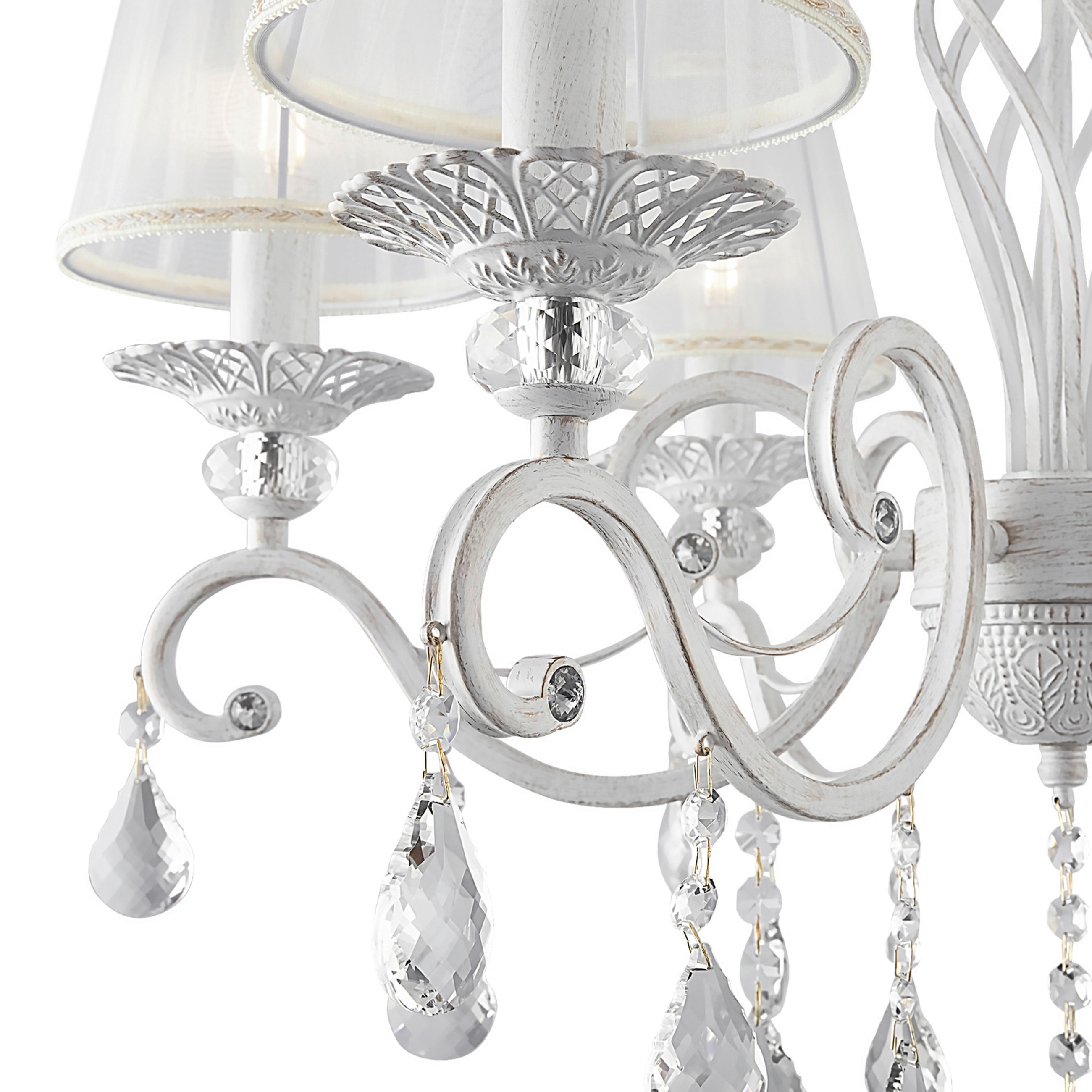 TAKKRONA 63/56/63 cm  - vit, Basics, metall/glas (63/56/63cm) - MAYTONI