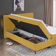 BOXBETT 160/200 cm  in Currygelb  - Currygelb/Schwarz, Design, Holz/Holzwerkstoff (160/200cm) - Xora