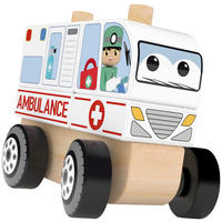 AMBULANS - multicolor, Basics, metall/trä (12/6/10cm)