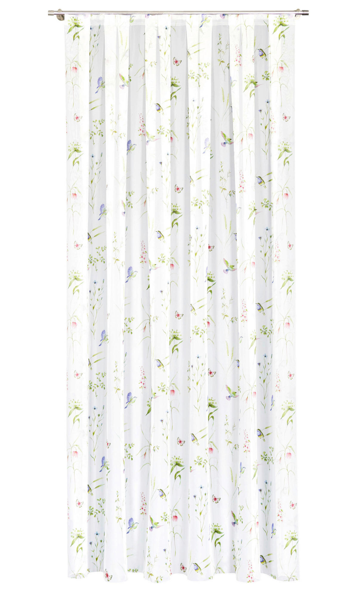 PERDEA  - lila/alb, Basics, textil (290cm)