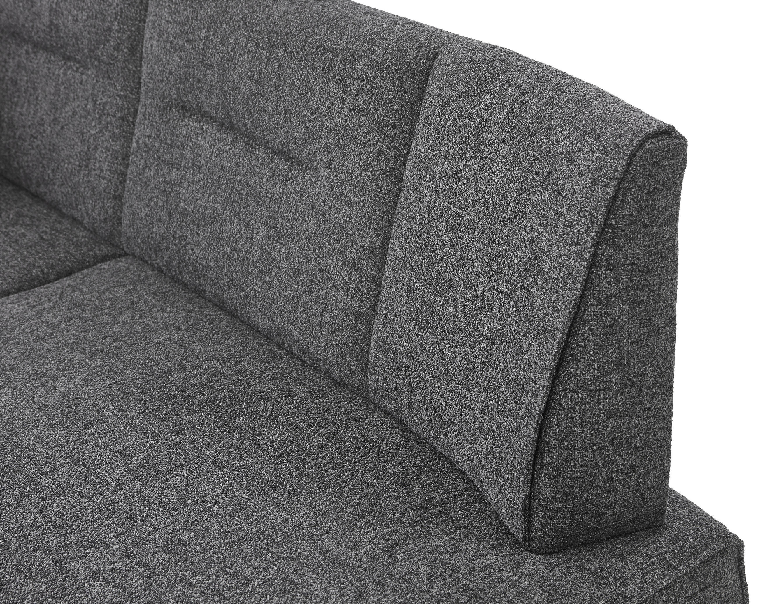 Thumbnail - Valdera Eckbank, Graphit, Metall, Textil, 3-Sitzer, L-Form, 202x152 cm, seitenverkehrt erhältlich, mit Rückenlehne, in v...