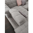 ECKSOFA  in Webstoff Grau  216/302 cm  - Schwarz/Grau, Design, Holz/Textil (216/302cm) - Xora