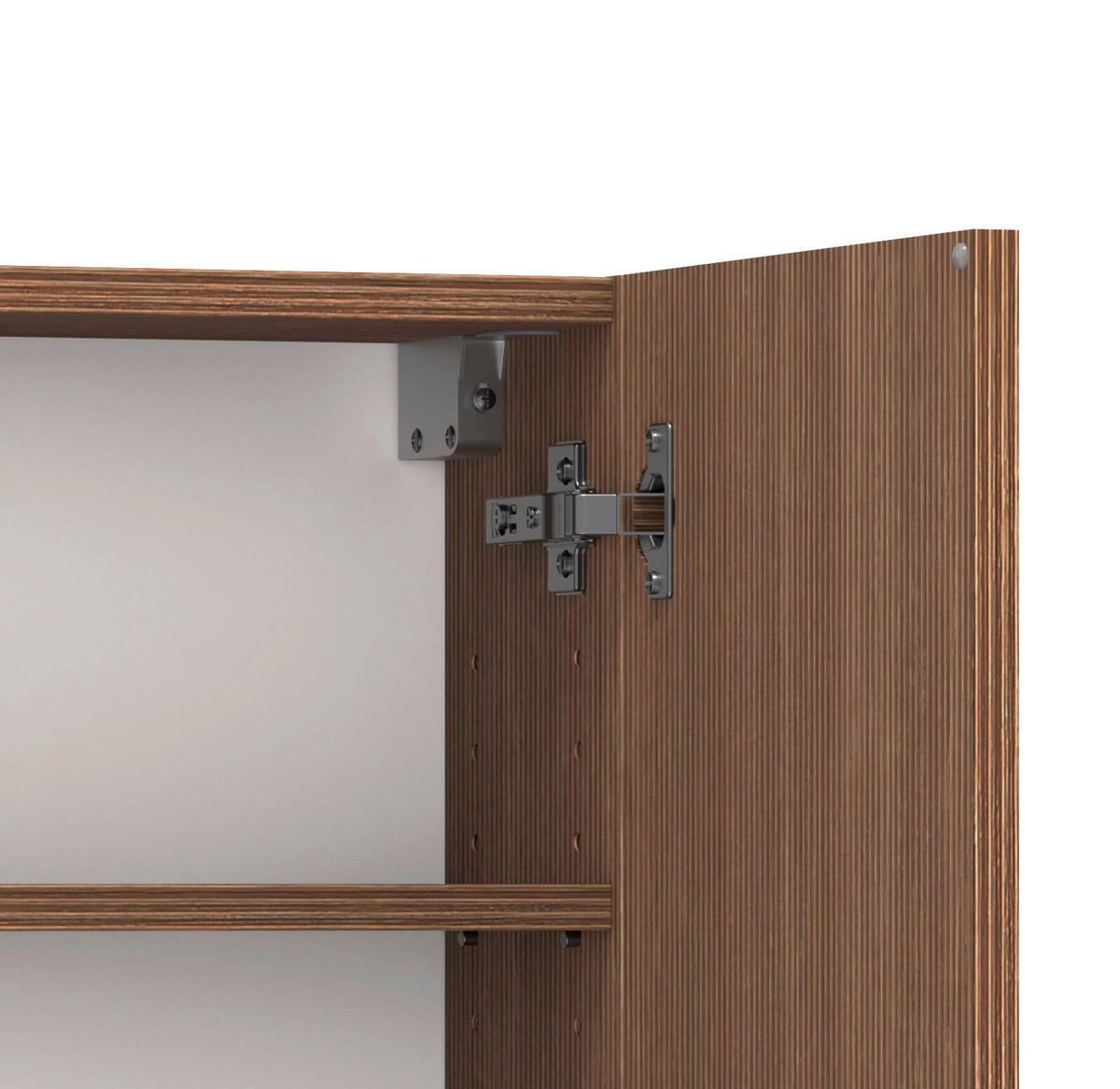 HÄNGESCHRANK 30/64/20 cm  - Dunkelbraun/Schwarz, KONVENTIONELL, Holzwerkstoff/Metall (30/64/20cm) - Held
