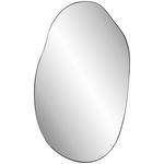 WANDSPIEGEL 76/129/2,5 cm    in wellenförmig  - Schwarz, Trend, Glas/Holzwerkstoff (76/129/2,5cm) - Landscape