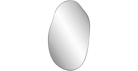 WANDSPIEGEL 76/129/2,5 cm    in wellenförmig  - Schwarz, Trend, Glas/Holzwerkstoff (76/129/2,5cm) - Landscape