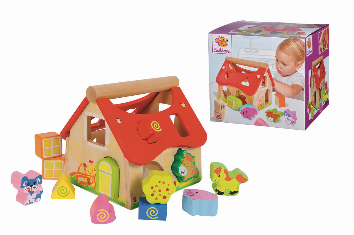 STECKBAUSTEINE - Multicolor, Basics, Holz (18,50/18,50/20,50cm) - Eichhorn