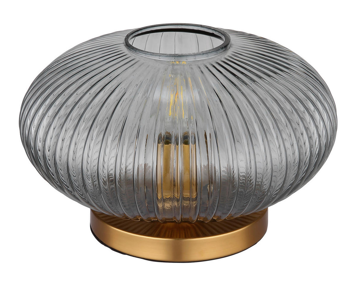 BORDSLAMPA 30/20 cm   - grå, Design, metall/glas (30/20cm) - Globo