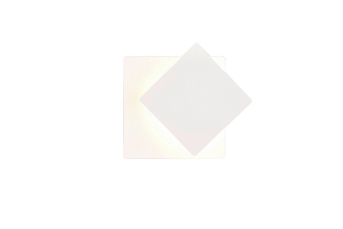 LED-WANDLEUCHTE - Weiss, Design, Metall (18/18/7.2cm) - Trio Leuchten