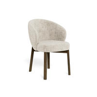 STUHL  inklusive Armlehnen Chenille  - Eichefarben/Beige, MODERN, Holz/Textil (55,5/80,5/60cm) - MID.YOU