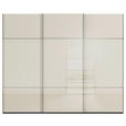 SCHWEBETÜRENSCHRANK  in Schwarz, Champagner  - Chromfarben/Champagner, KONVENTIONELL, Glas/Holzwerkstoff (242/223/68cm) - Novel