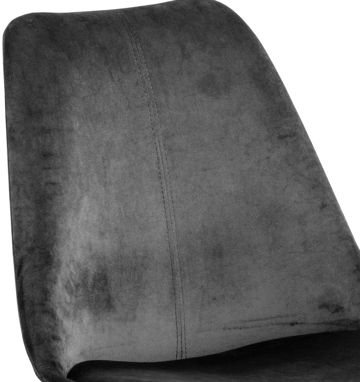 STOLIČKA, 48,5/85,5/54 cm - čierna/tmavosivá, Trend, kov/textil (48,5/85,5/54cm) - Carryhome
