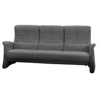 3-SITZER-SOFA Dunkelgrau  - Dunkelgrau/Schwarz, Design, Kunststoff/Textil (196/100/86cm) - Himolla