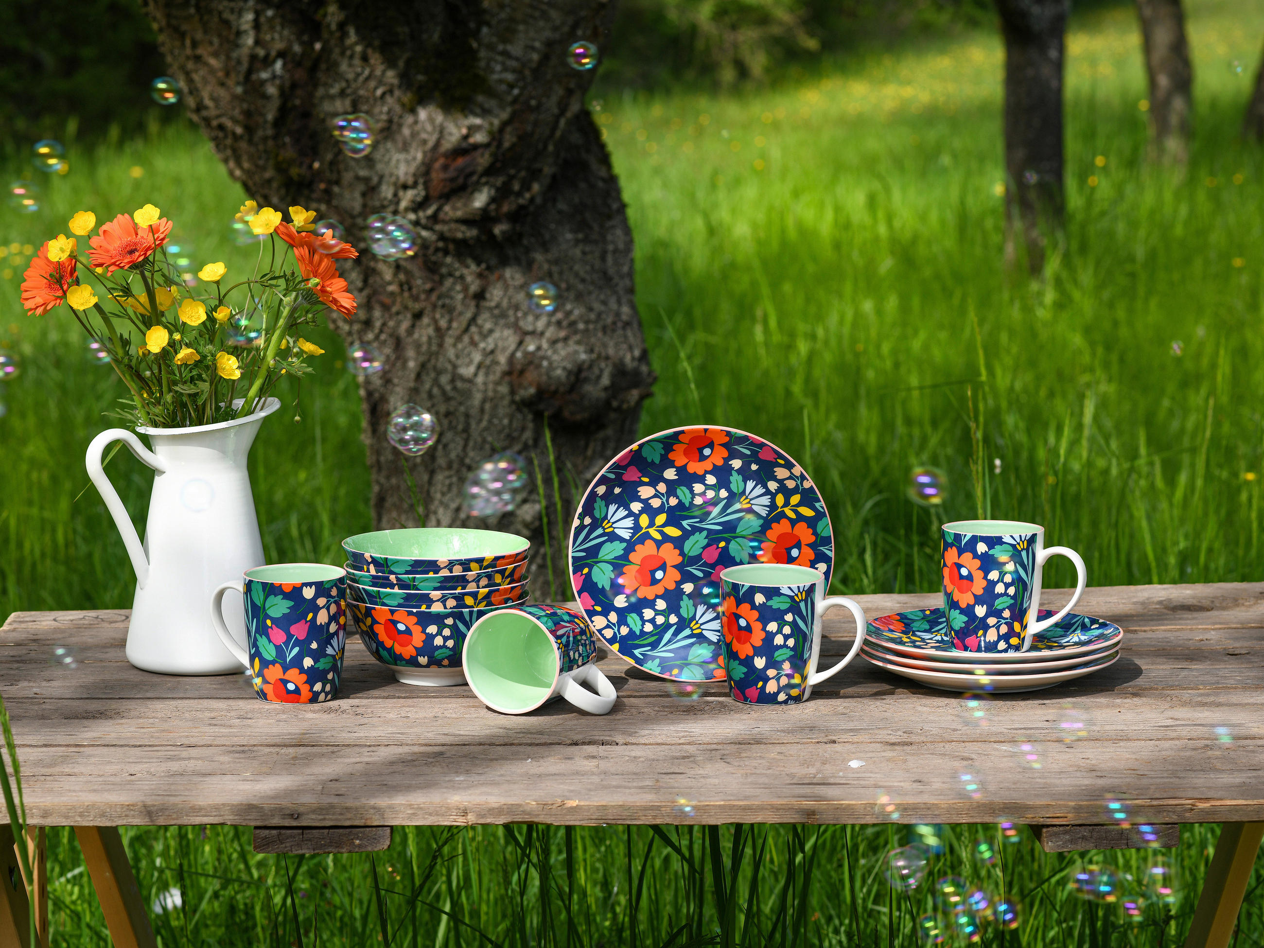 SERVIS Folklore 12 delar  - multicolor, Design, keramik - Creatable