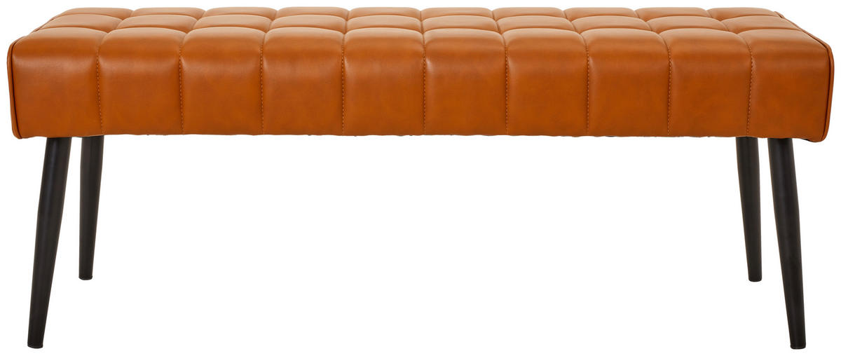 KLOP, kovina, tekstil črna, barve konjaka  - črna/barve konjaka, Trend, kovina/tekstil (113/45/38cm) - Xora