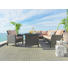 LOUNGEGARNITUR Kunststoffgeflecht Aluminium - Braun, Design, Kunststoff/Textil (260/200cm) - Ambia Garden