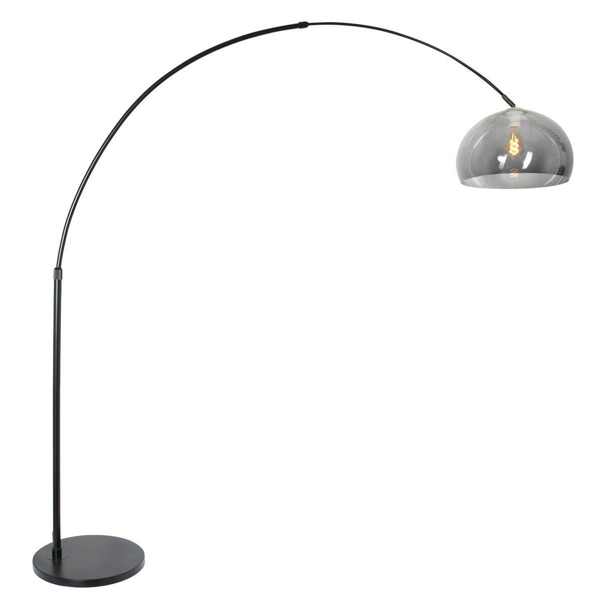 STEHLEUCHTE SPARKLED LIGHT 50/240/230 cm  - Schwarz/Grau, Trend, Kunststoff/Metall (50/240/230cm)