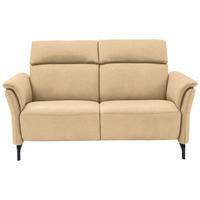 2-SITZER-SOFA in Mikrofaser Beige  - Beige/Schwarz, Konventionell, Textil/Metall (178/103/95cm) - Dieter Knoll