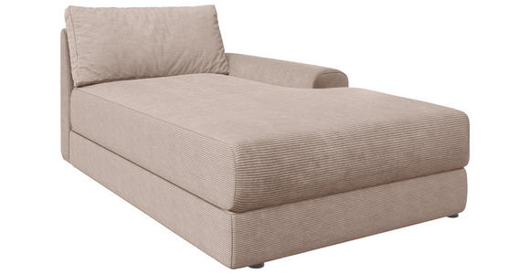 BIGSOFA Cord Rosa  - Schwarz/Rosa, MODERN, Kunststoff/Textil (117/93/190cm) - Carryhome