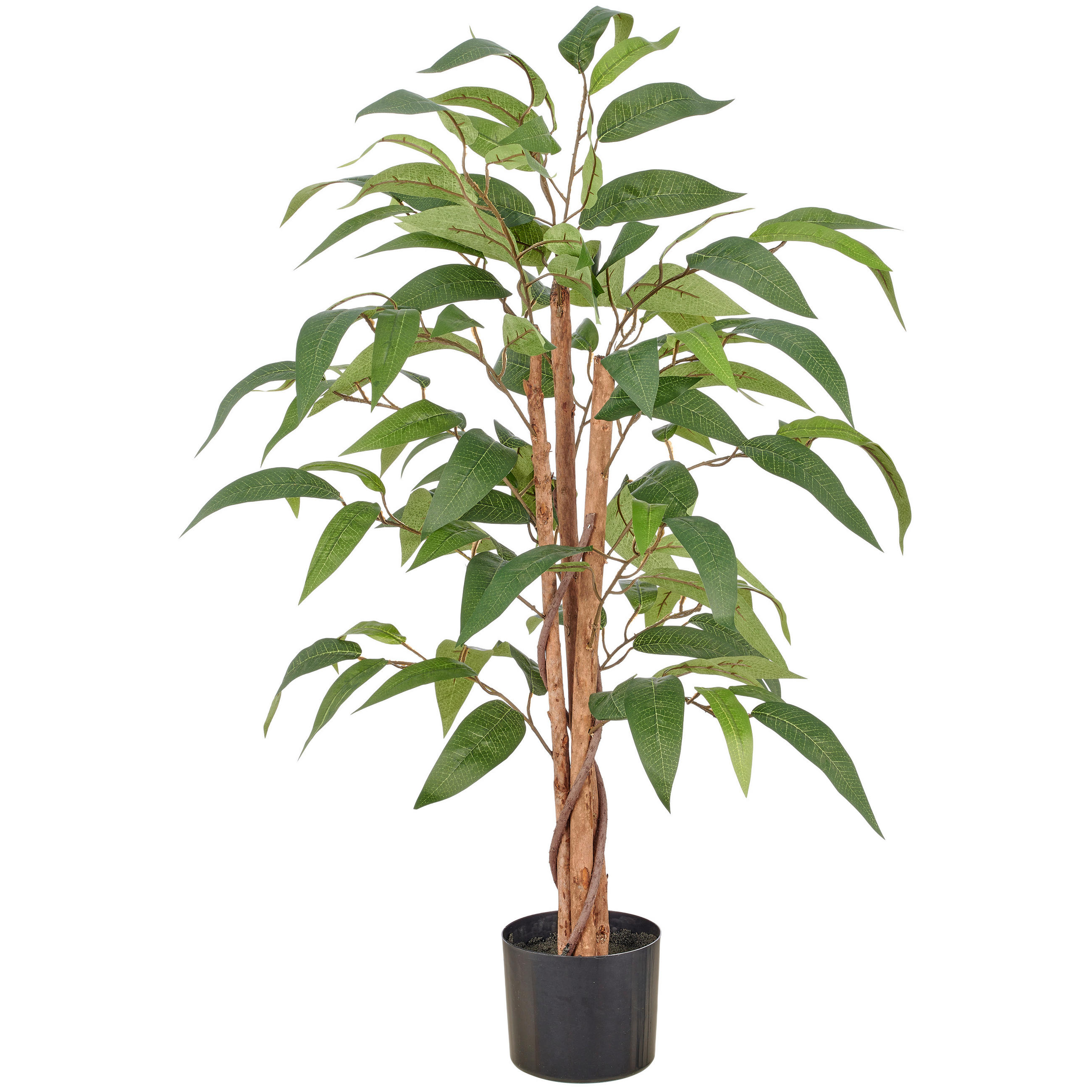 KUNSTPFLANZE 100 cm  - Schwarz/Braun, Basics, Kunststoff (100cm)