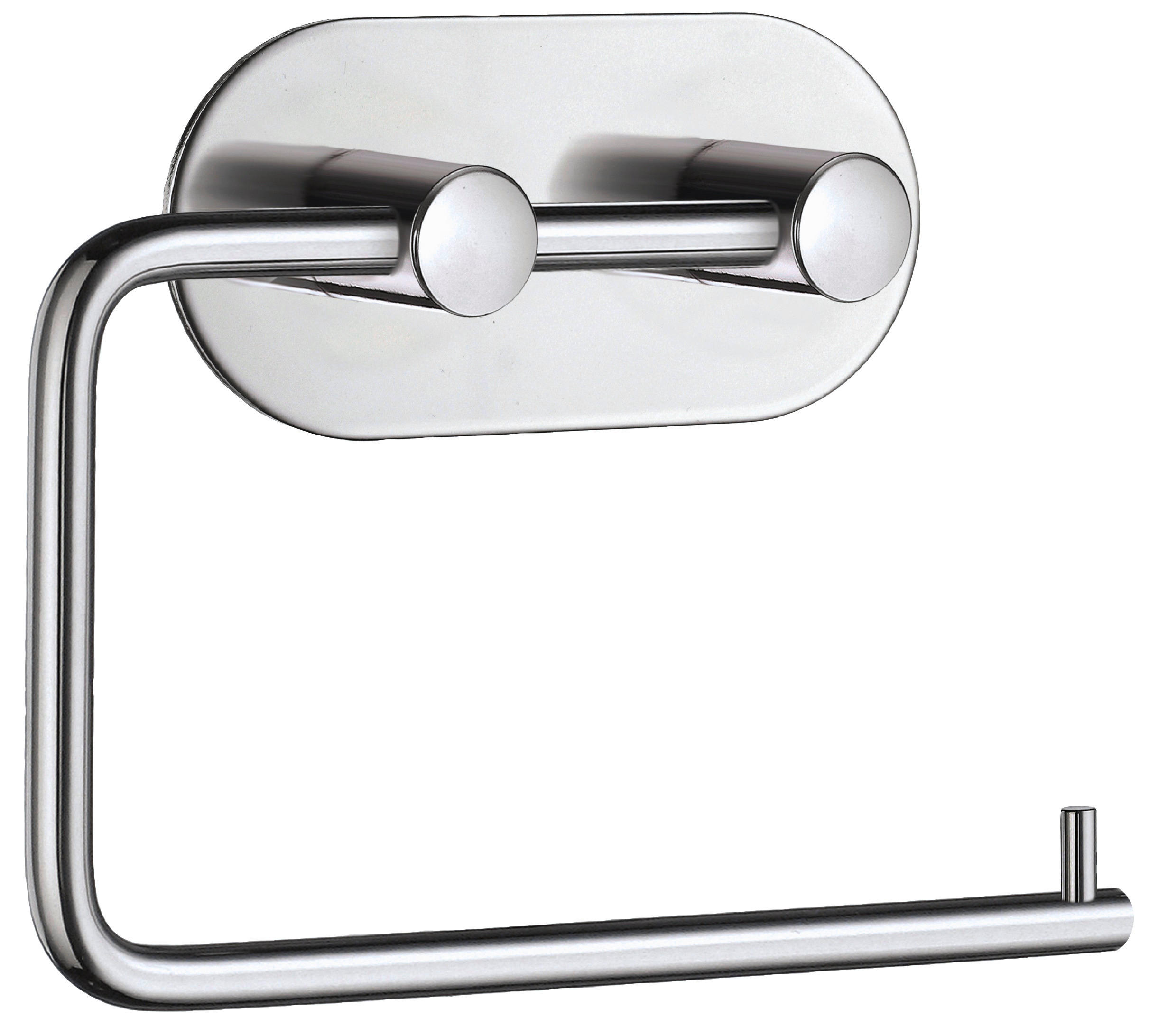 WC-PAPÍR TARTÓ  - krómszínű, Basics, fém (13,4/10,8/3cm)