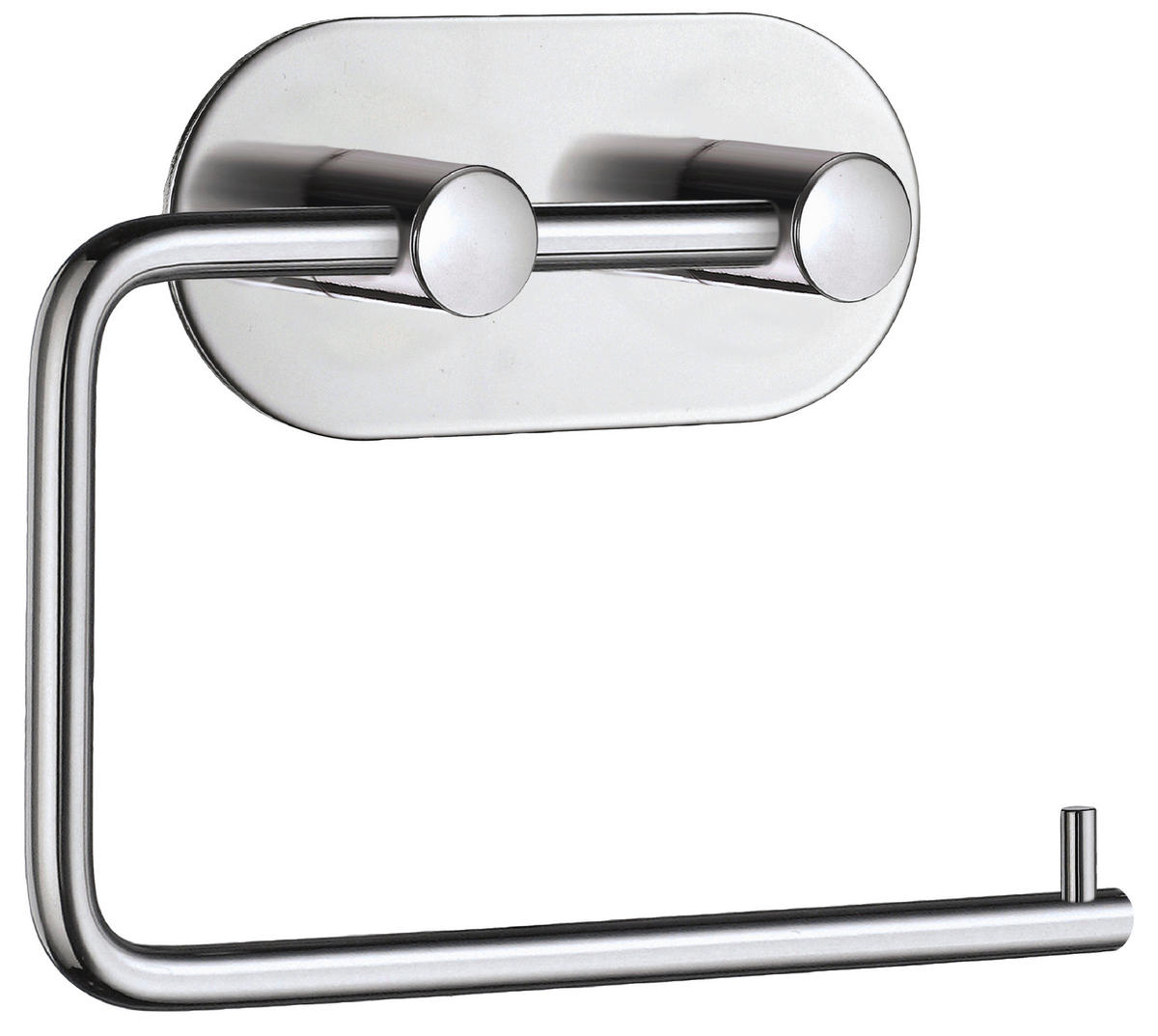 WC-PAPÍR TARTÓ  - krómszínű, Basics, fém (13,4/10,8/3cm)