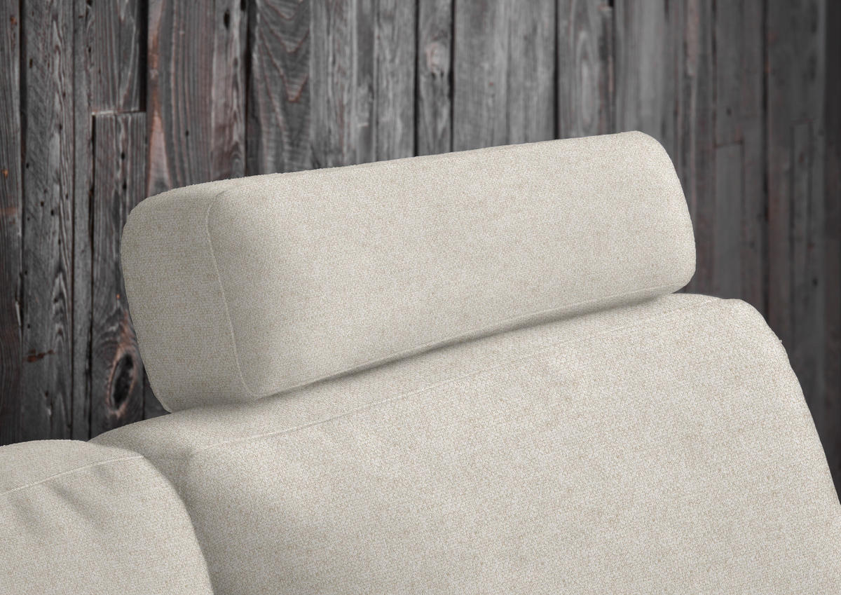 3-SITZER-SOFA in Flachgewebe Naturfarben, Beige  - Beige/Schwarz, Design, Textil/Metall (226/89/97cm) - Pure Home Lifestyle