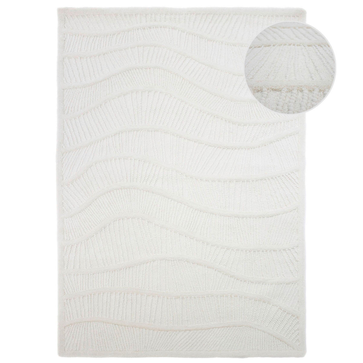 WOLLTEPPICH 200/290 cm Weiß  - Weiß, Basics, Textil (200/290cm)