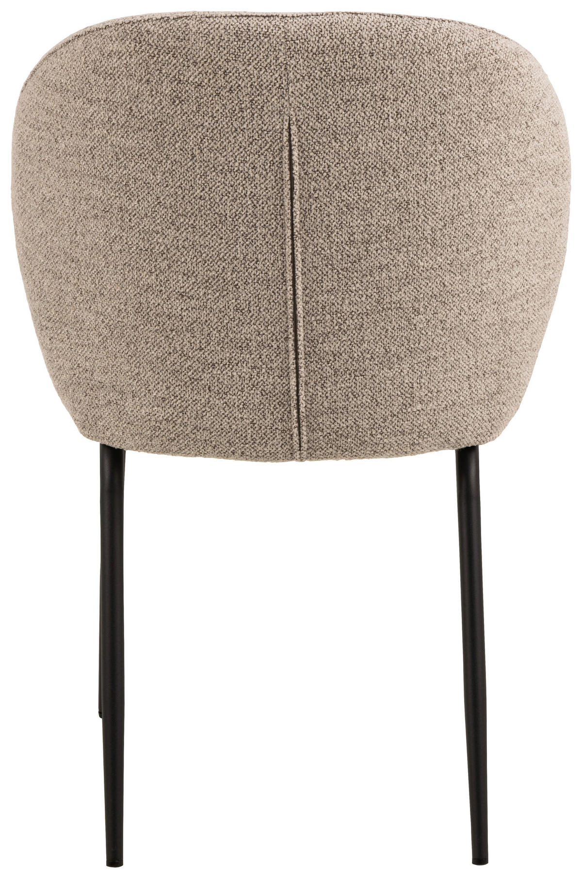 STUHL  in Bouclé  - Beige/Schwarz, Modern, Textil/Metall (52/82/57,5cm) - MID.YOU