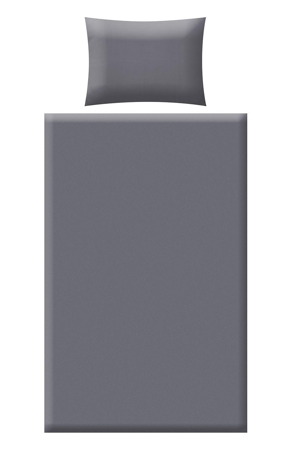 POSTELJINA 140/200 cm saten siva, svetlosiva, bež  - siva/svetlosiva, Konvencionalno, tekstil (140/200cm) - Esposa