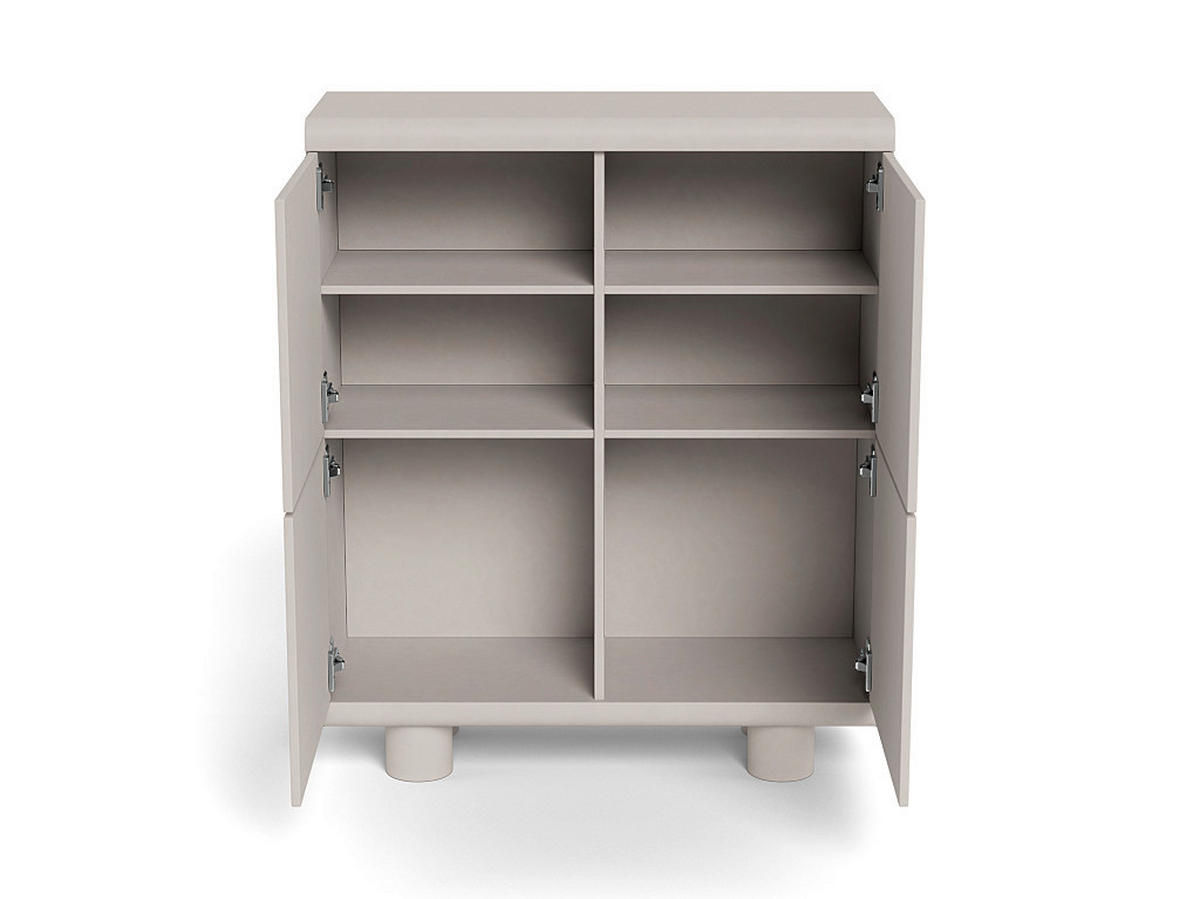 MULTISKÅP 100/120/40 cm 4-dörrar - grå, Design, trämaterial (100/120/40cm) - MID.YOU