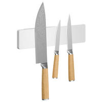 MESSERLEISTE  - Weiß, Basics, Kunststoff/Metall (26,5/6,5/2,5cm) - Tesa
