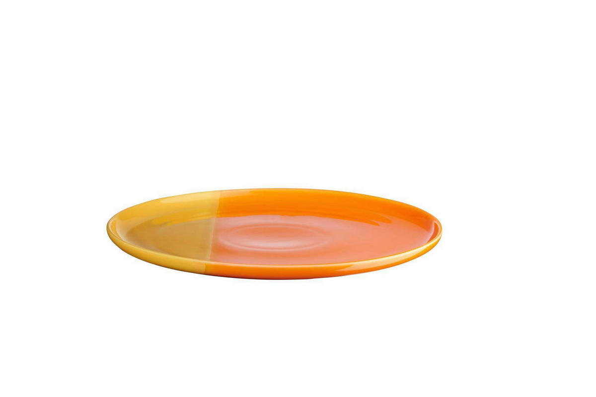 SPEISETELLER Gelb, Orange 26,5/2,1 cm joy  - Gelb/Orange, KONVENTIONELL, Keramik (26,5/2,1cm) - ASA
